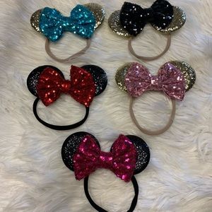 Babygirl Minnie Mouse headband bow ears